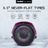 SX-2500 Hoverboard Scooter, 500W Brushless, UL Certified, AU Compliant, 6.5-inch Off-Road Style Tyres, Superior Self Balancing System, LED Lights, Pink