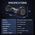 SX-2000 Hoverboard Scooter, 500W Brushless, Superior Self Balancing System, UL Certified, LED Lights, Black