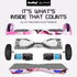 BULLET SX-2000 Hoverboard Scooter, 500W Brushless, Superior Self Balancing System, UL Certified, LED Lights, Pink Camo