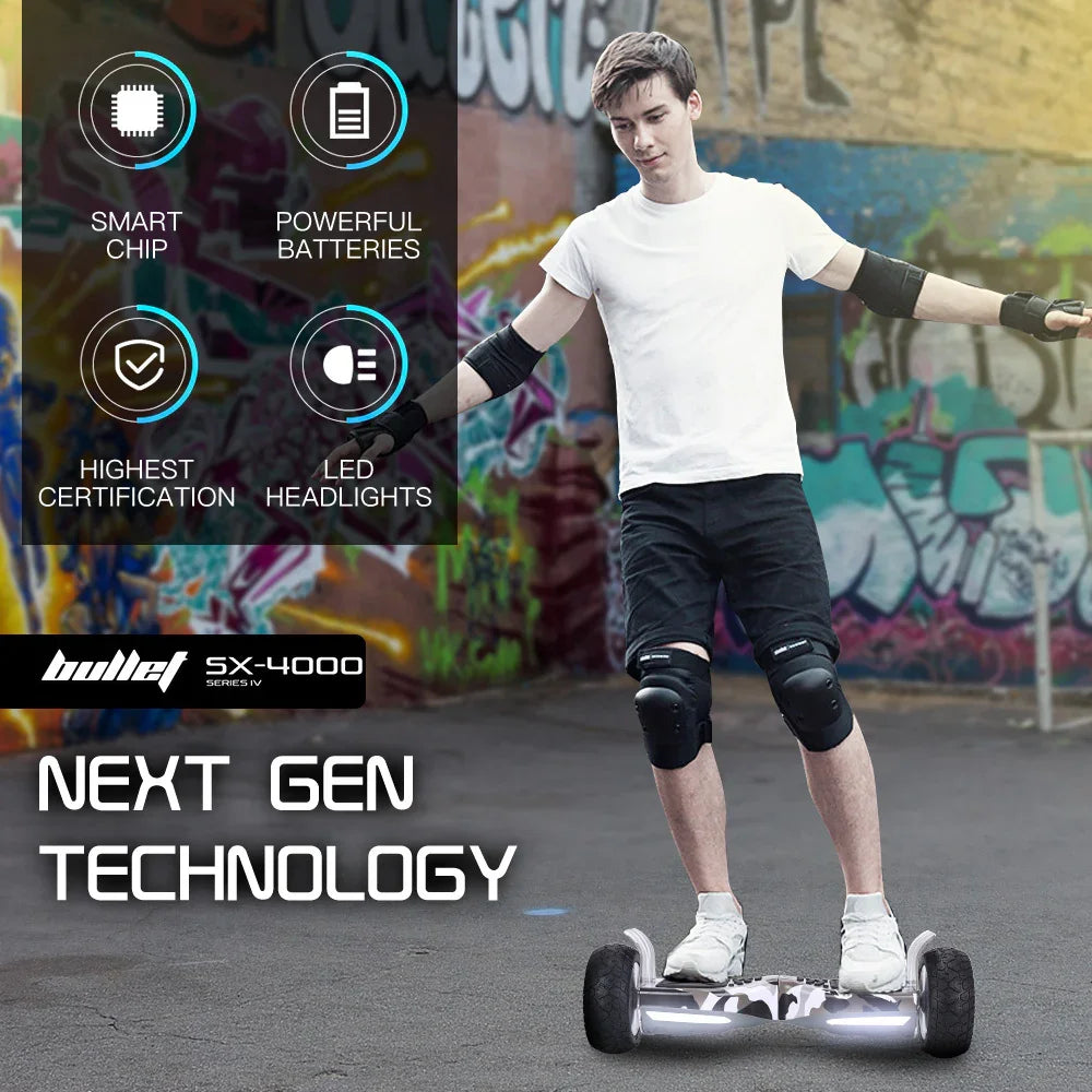 SX-4000 Hoverboard Scooter, 700W Brushless, UL Certified, AU Compliant, 8.5