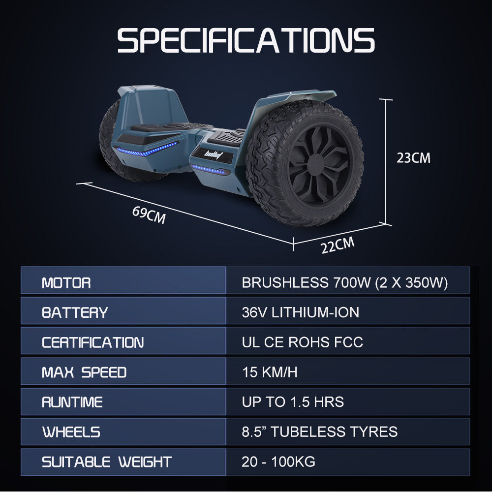 SX-4500 Hoverboard Scooter, 8.5