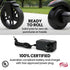 Alpha Edge Electric Scooter Kids & Teens 16km/h Bluetooth Speaker LED - Black