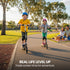 Alpha Edge Electric Scooter Kids & Teens 16km/h Bluetooth Speaker LED - Black