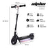Alpha Edge Electric Scooter Kids & Teens 16km/h Bluetooth Speaker LED - Black