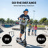 Edge Electric Scooter Kids/Teens, 16km/h Max, Adjustable Height, UL Certified, AU Compliant, Dual Brakes, Bluetooth Music, LED, Blue