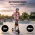 Edge Electric Scooter Kids/Teens, 16km/h Max, Adjustable Height, UL Certified, AU Compliant, Dual Brakes, Bluetooth Music, LED, Pink