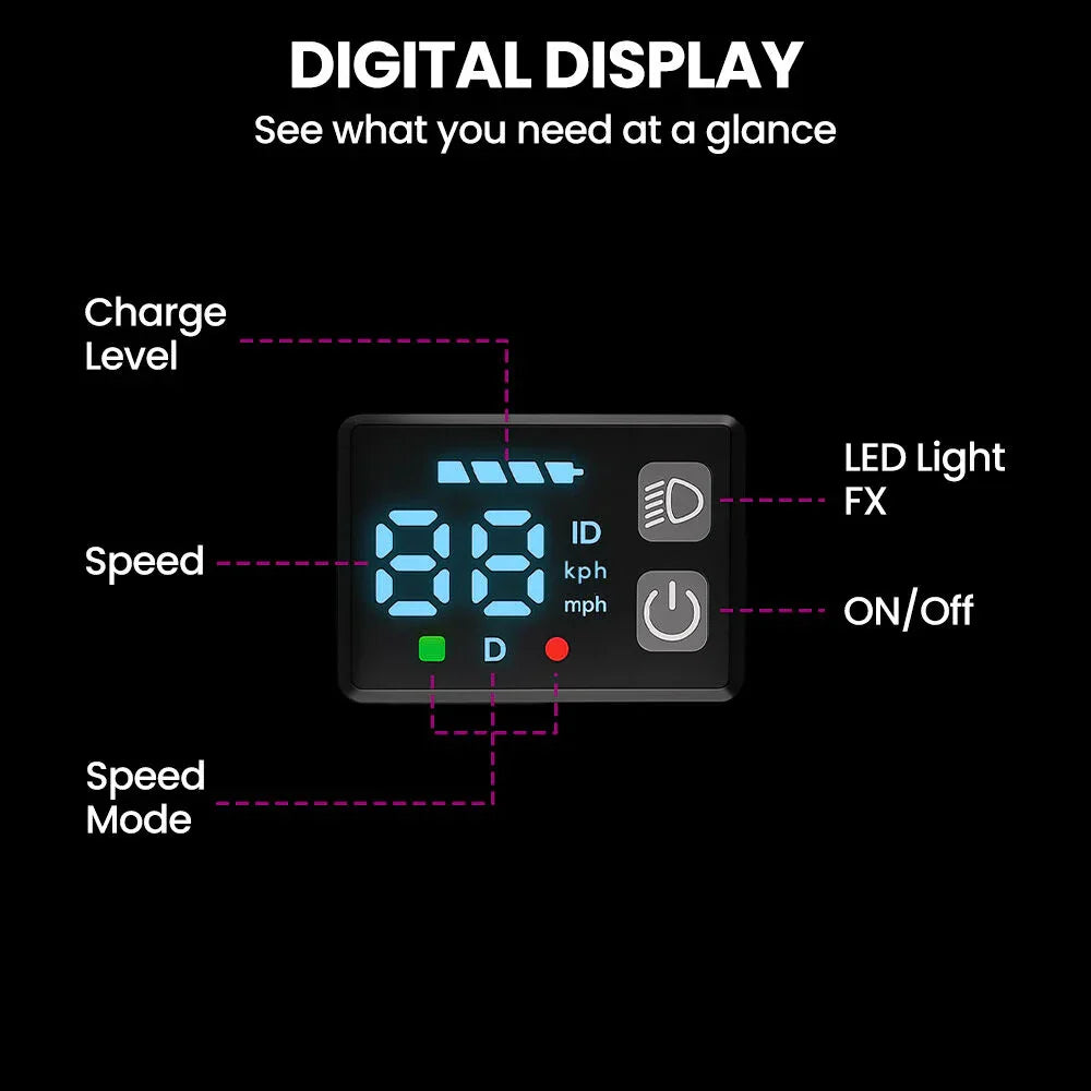 Edge Electric Scooter Kids/Teens, 16km/h Max, Adjustable Height, UL Certified, AU Compliant, Dual Brakes, Bluetooth Music, LED, Pink