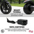 Edge Electric Scooter Kids/Teens, 16km/h Max, Adjustable Height, UL Certified, AU Compliant, Dual Brakes, Bluetooth Music, LED, Pink