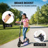 Edge Electric Scooter Kids/Teens, 16km/h Max, Adjustable Height, UL Certified, AU Compliant, Dual Brakes, Bluetooth Music, LED, Pink