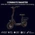 ALPHA Rover Electric Scooter with Seat, 500W 48V 25km/h 30km Range, 14-inch Tyres, Motorised Commuter eScooter for Adults, Black