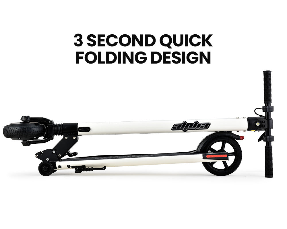 Peak Electric Scooter 300W Power Up to 25km/h Adult Teens E-Scooter Easy Fold, White