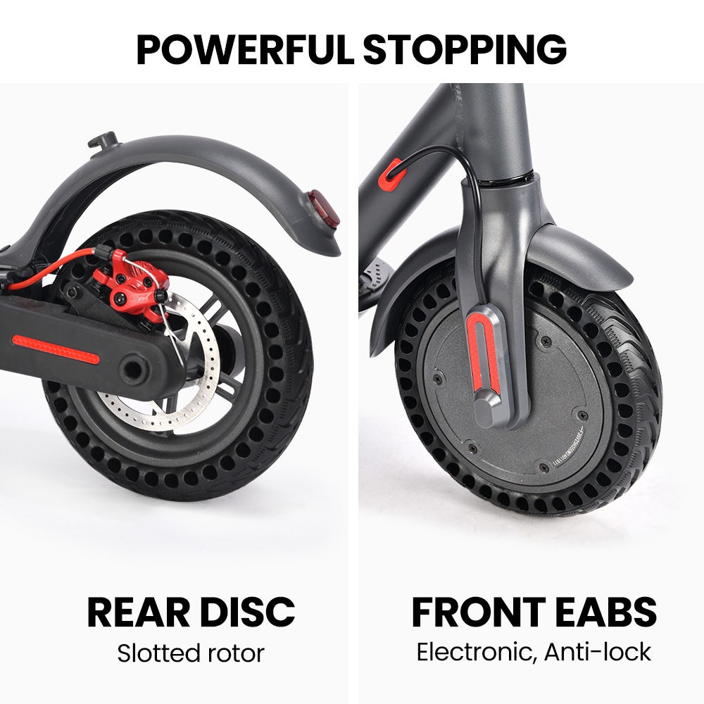 Urban 8 Electric Scooter, Suspension, 25km Range, 8.5-Inch Wheels, Brushless Motor, Motorised Commuter eScooter for Adults, Grey