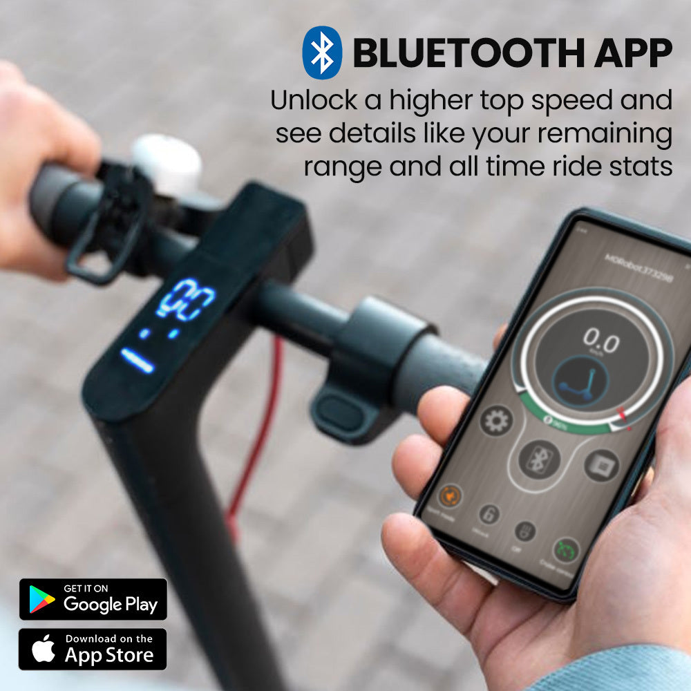 Urban 10 Electric Scooter, 35km/h, Suspension, 35km Range, 10-Inch Wheels, Brushless Motor, Free APP, Motorised Commuter eScooter for Adults, Black