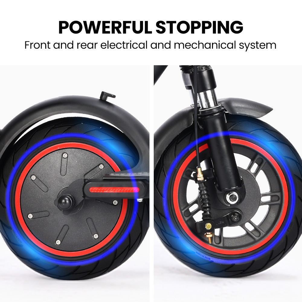 Urban 10 Electric Scooter, 35km/h, Suspension, 35km Range, 10-Inch Wheels, Brushless Motor, Free APP, Motorised Commuter eScooter for Adults, Black