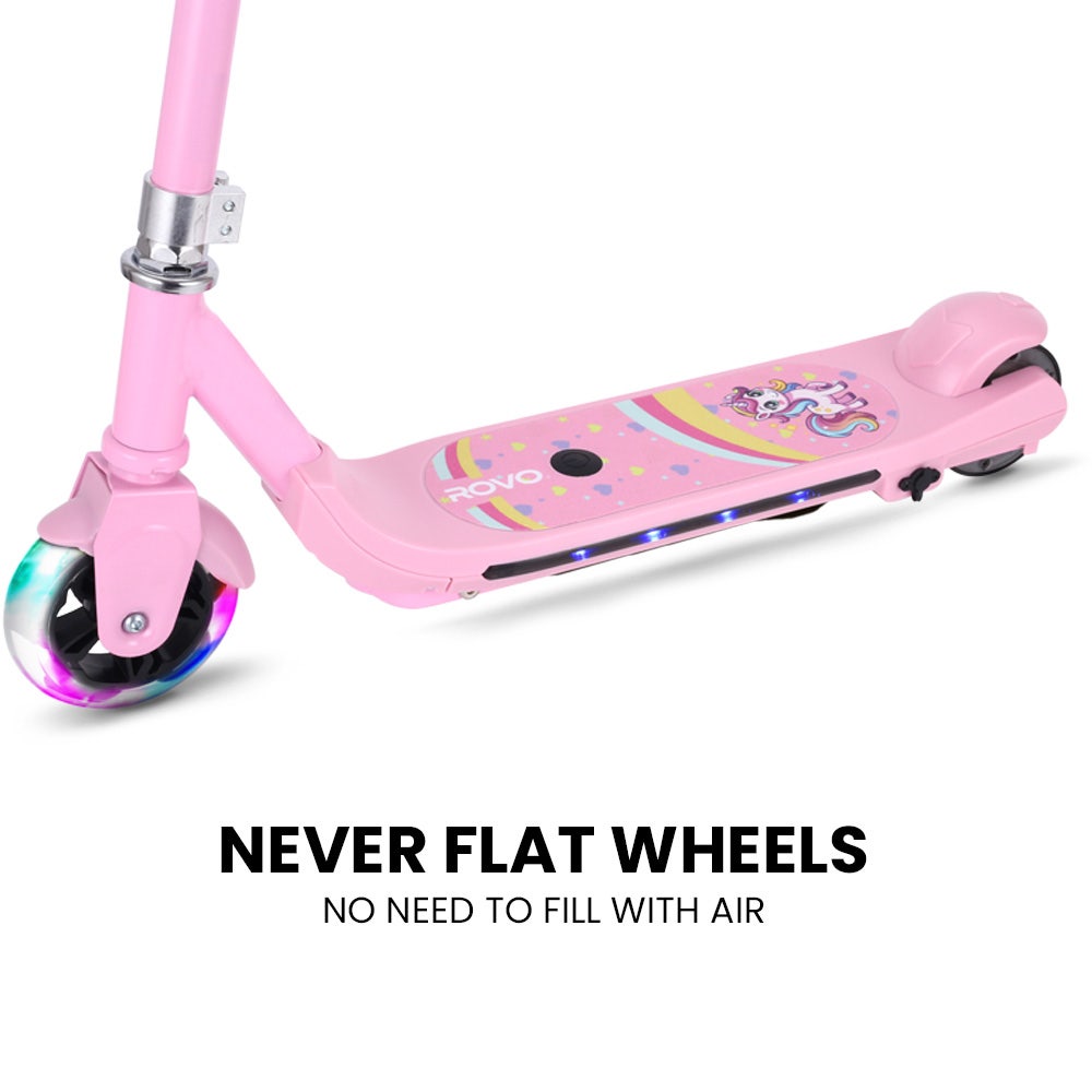 WhizKid Electric Scooter, Ages 5-11, Adjustable Height, AU Compliant, Lithium Battery, Brushless Motor, Pink