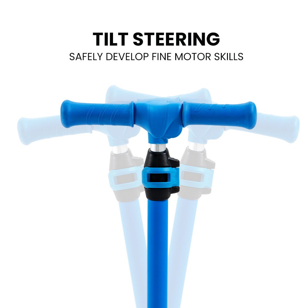 3-Wheel Electric Scooter , Ages 3-8, Adjustable Height, AU Compliant, Lithium Battery, Blue