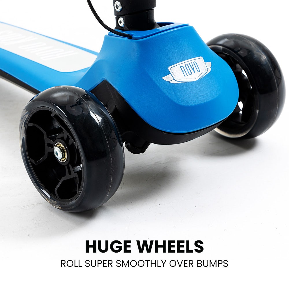 3-Wheel Electric Scooter , Ages 3-8, Adjustable Height, AU Compliant, Lithium Battery, Blue