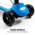 3-Wheel Electric Scooter , Ages 3-8, Adjustable Height, AU Compliant, Lithium Battery, Blue