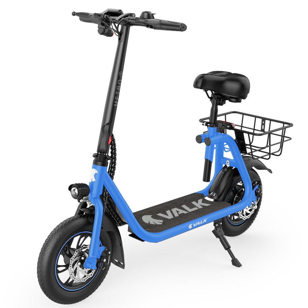 VALK Electric Scooter with Seat, Disc brakes, 12