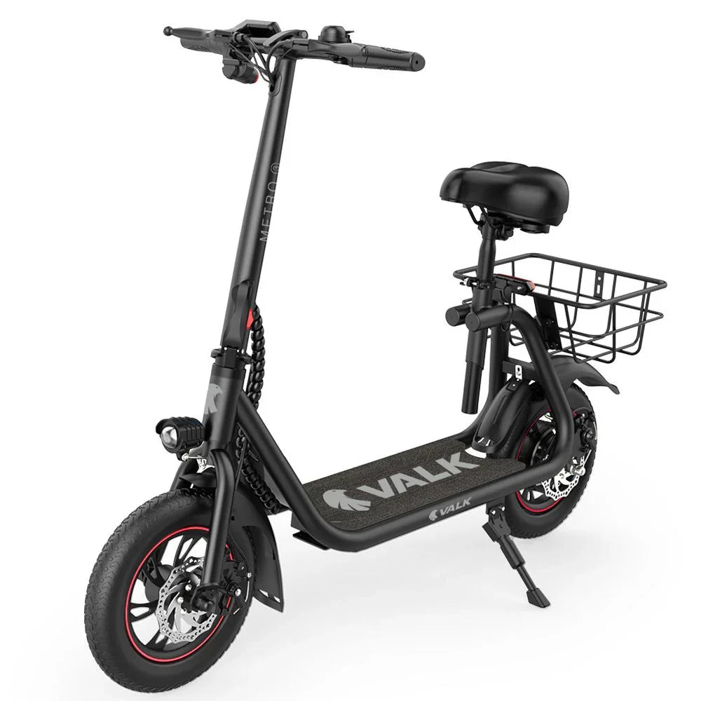 Electric Scooter with Seat, Disc brakes, 12