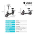 Electric Scooter with Seat, Disc brakes, 12" Tyres, AU Compliant, for Adults, Teens, Commuter, Black