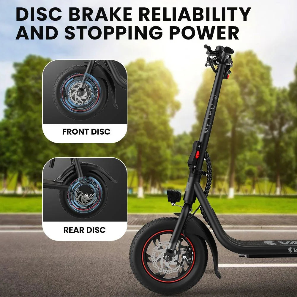 Electric Scooter with Seat, Disc brakes, 12