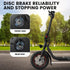 Electric Scooter with Seat, Disc brakes, 12" Tyres, AU Compliant, for Adults, Teens, Commuter, Black