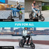 Electric Scooter with Seat, Disc brakes, 12" Tyres, AU Compliant, for Adults, Teens, Commuter, Black