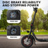 VALK Electric Scooter with Seat, Disc brakes, 12" Tyres, Motorised eScooter for Adults Teens Commuter