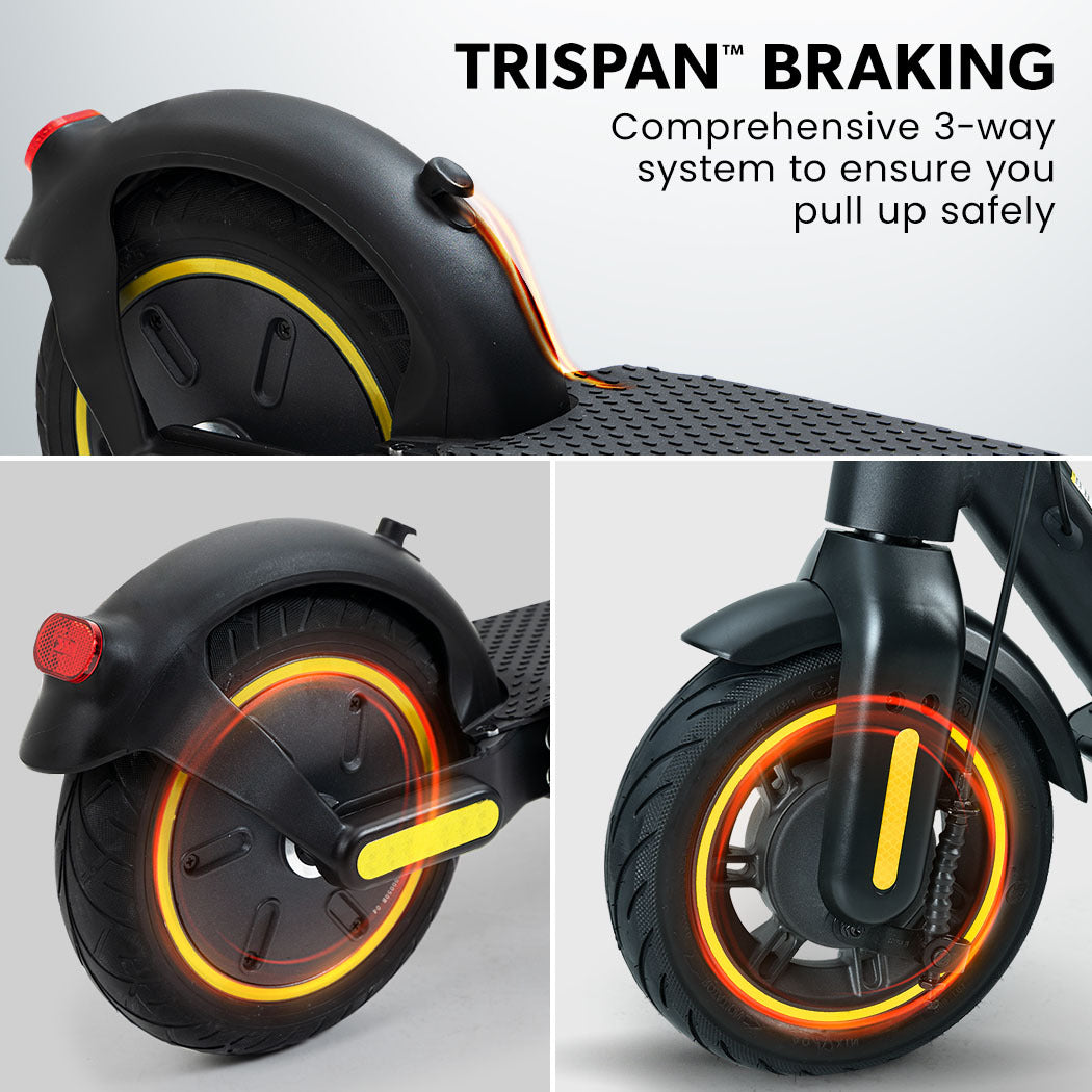 Synergy 7 Electric Scooter, 500W 15Ah, AU Compliant, Motorised eScooter for Adults, Black/Yellow