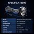 Gen III Hoverboard Scooter, Dual Copper Motors, UL Certified, AU Compliant, 6.5" Wheels, Superior Self Balancing System, LED Lights, Carbon Fiber style