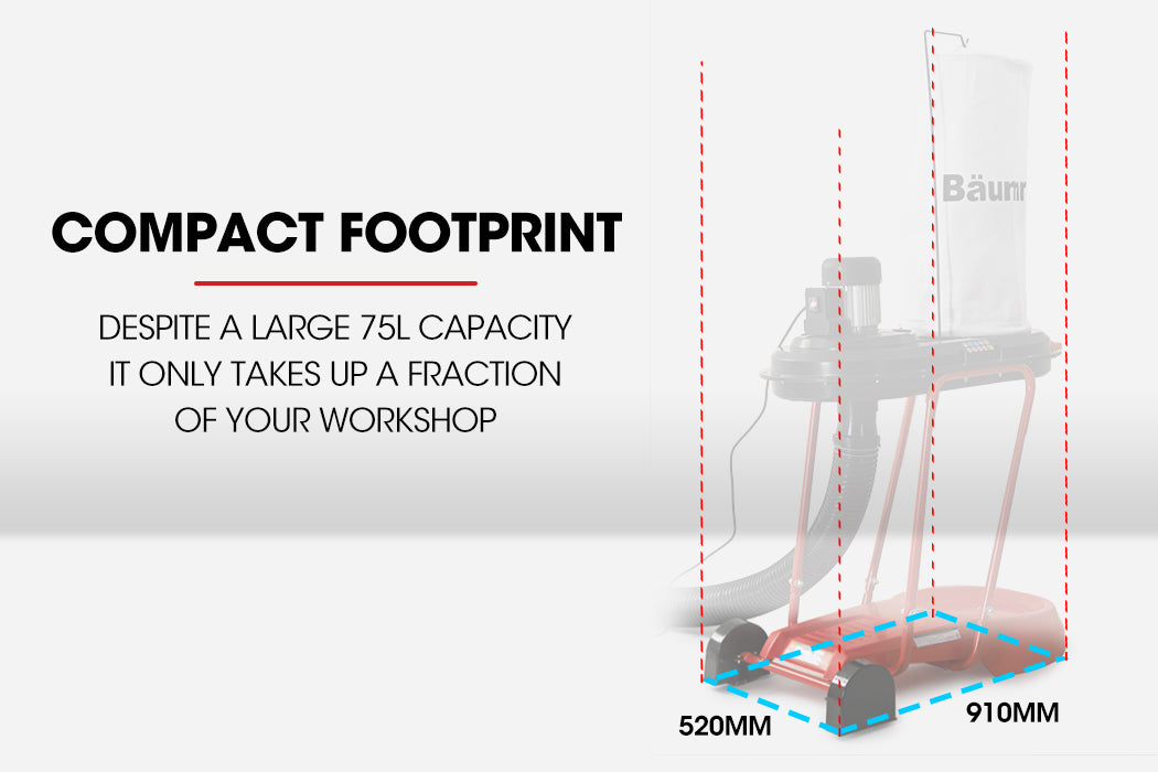 Dust Collector Extraction Cyclone Woodworking Portable Catcher Workshop