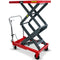 300KG Hydraulic High Lift Double Scissor Trolley, 1.3M Max Platform Hgt, Heavy-Duty, for Material Handling