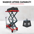 300KG Hydraulic High Lift Double Scissor Trolley, 1.3M Max Platform Hgt, Heavy-Duty, for Material Handling