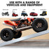 BULLET Pair of 2.3m Aluminium Loading Ramps, 4000kg Total Capacity, Heavy-Duty, Safety Pins, for Car, 4x4, Ride on Mower, ATV, Mini Excavator