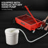 76L Low Level Mobile Truck Waste Oil Fluid Drainer Pan, Hand Pump, for Workshop