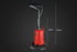 80L Mobile Waste Oil Drainer, Telescopic, with Air Compressor Fitting, for Workshop
