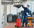 80L Mobile Waste Oil Drainer, Telescopic, with Air Compressor Fitting, for Workshop