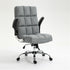 Soft Velvet Home Ergonomic Swivel Adjustable Tilt Angle and Flip-up Arms Office Chair
