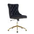 Velvet Home Office Chair- Black