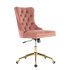 Velvet Home Office Chair- Pink