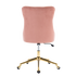 Velvet Home Office Chair- Pink
