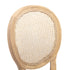 AADEN 2x Rattan Dining Chairs with Solid Wood Legs- Beige