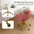 Velvet Home Office Chair- Rose