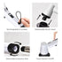 Cordless Electric Spin Scrubber with 7 Replaceable Brush Heads (White)