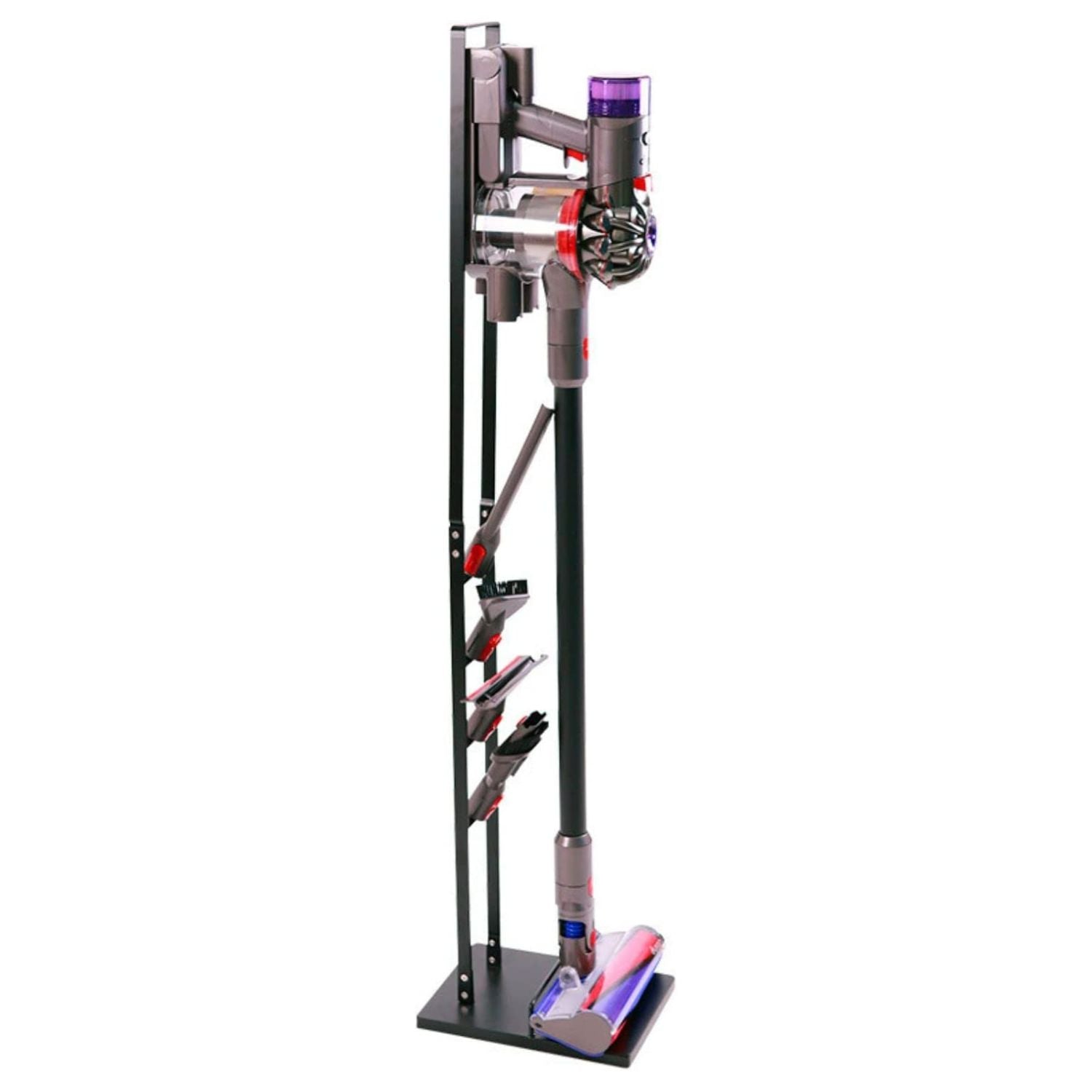 GOMINIMO Freestanding Dyson Vacuum Cleaner Stand Rack Holder for Dyson V6 V7 V8 V10 V11 (Black)