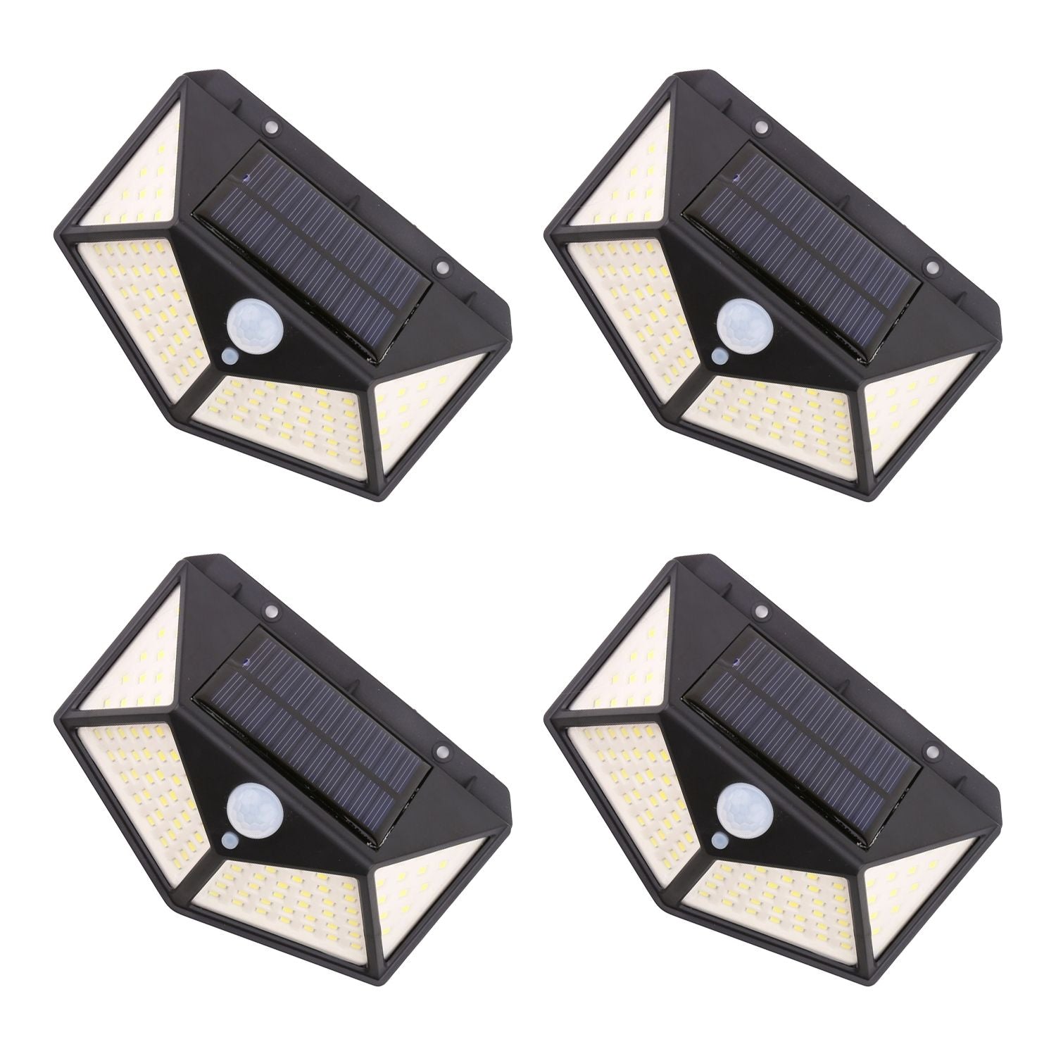 4 Packs Solar LED Lights with 3 Light Modes (Black)NE-SL-104-ZL