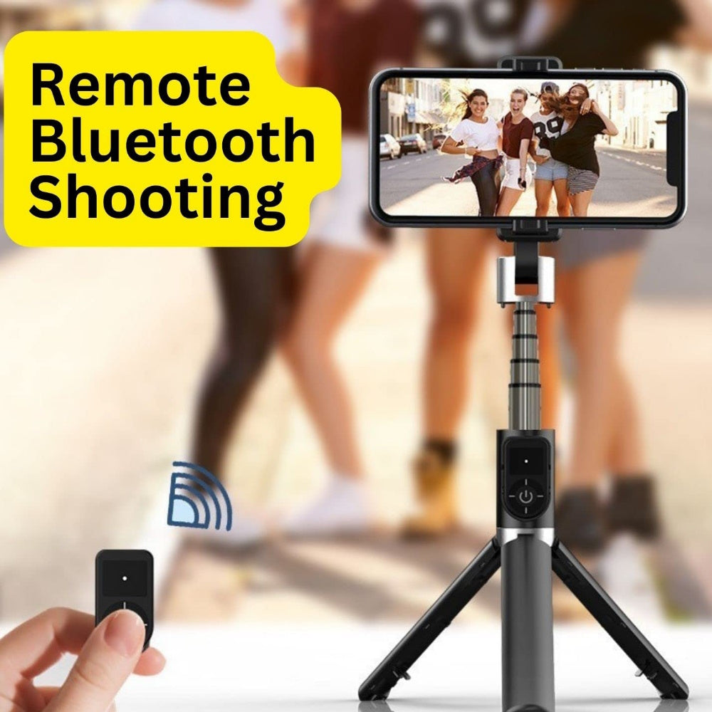 3 in 1 Selfie Stick Tripod with Bluetooth Remote Control (Black) VT-SST-100-WEP