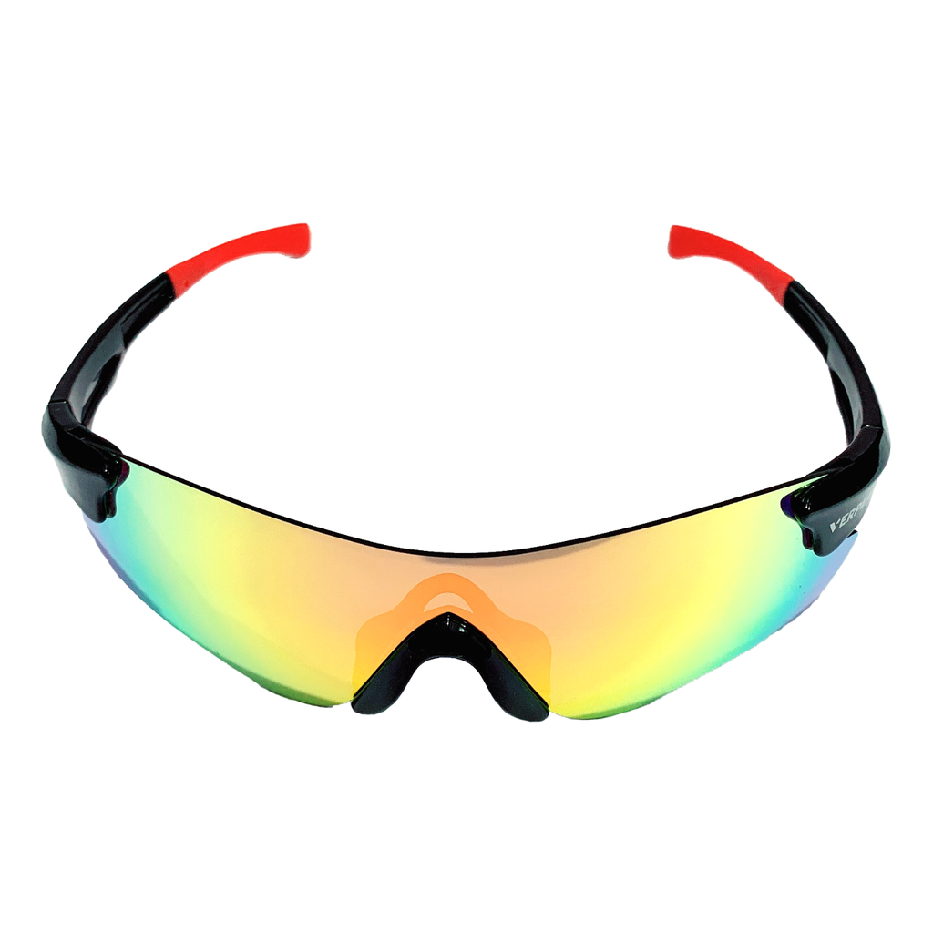 Verpeak Sport Sunglasses Type 2 (Black frame with red end tip)