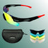 Verpeak Sport Sunglasses Type 2 (Black frame with red end tip)